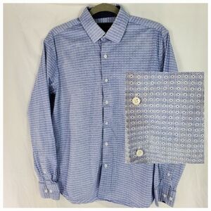Report Collection Men's Flora Print stretch slim fit Button Down  16 34/35